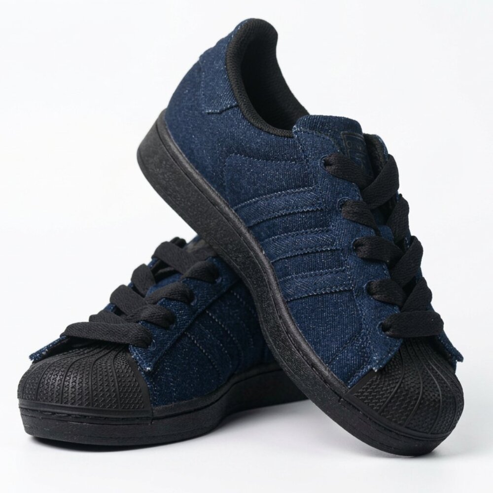 Size: 6.5, 7 & 7.5 Women | Adidas Superstar 2 Women | Blue/Black Denim | JS4018
